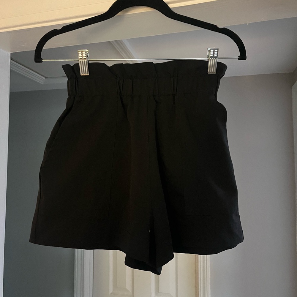 Hello Molly High Waist Black Shorts